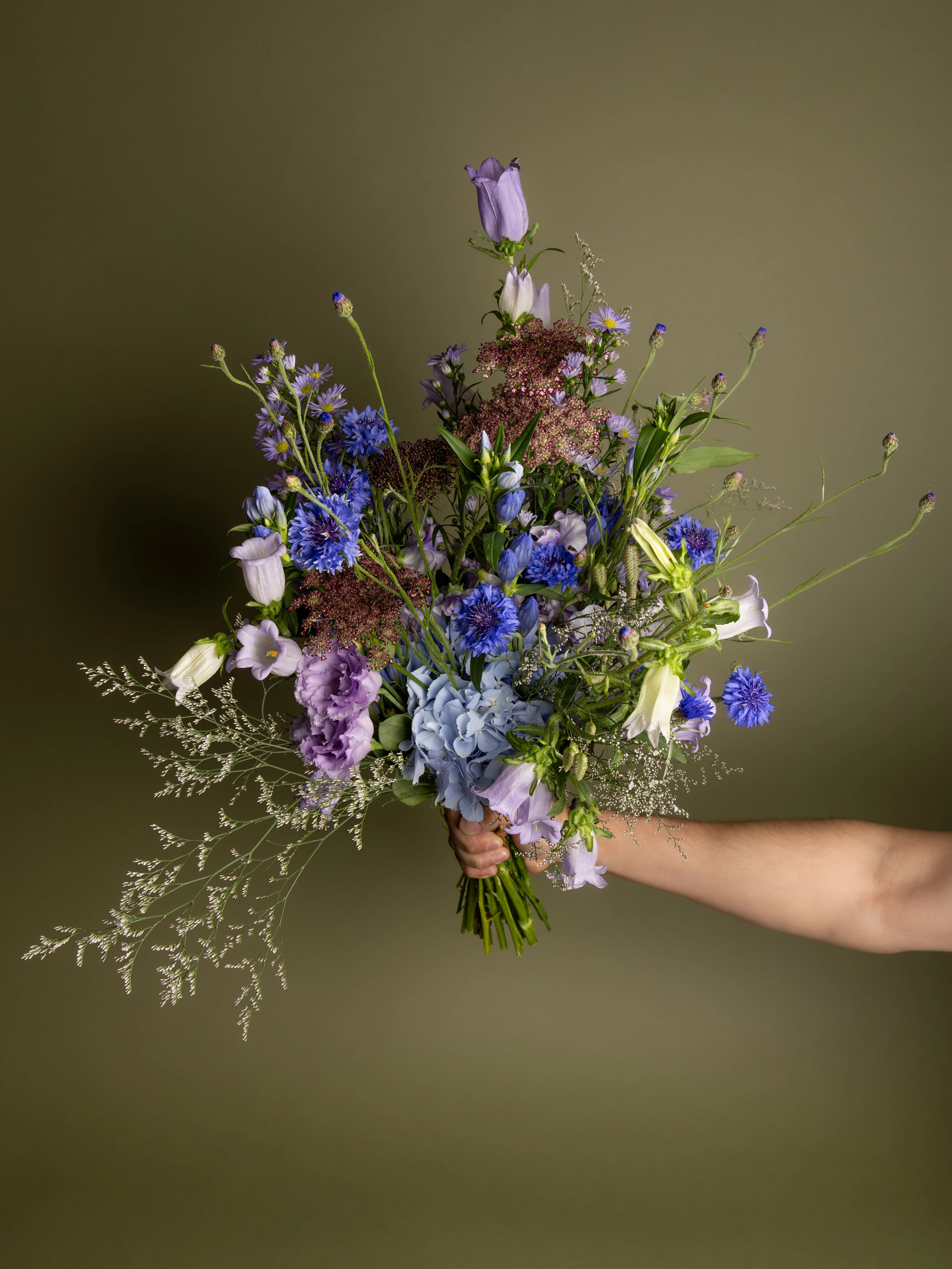 Bouquet de fleurs Évasion bleue